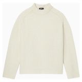 A.p.c Tyler Jumper Yumuşak Oversize Alpaka-Merinos Erkek Kazak - Kırık Beyaz - XS