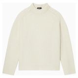 A.p.c Tyler Jumper Yumuşak Oversize Alpaka-Merinos Erkek Kazak - Kırık Beyaz