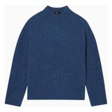 A.p.c Tyler Jumper Yumuşak Oversize Alpaka-Merinos Erkek Kazak - Koyu Mavi - XS