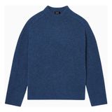 A.p.c Tyler Jumper Yumuşak Oversize Alpaka-Merinos Erkek Kazak - Koyu Mavi