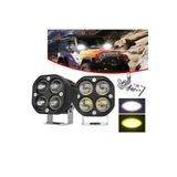 A Plus Life Sarı Beyaz 2 Adet Delici Offroad Tampon Motosiklet Traktör Araba Atv Forklift Led Sis Farı Lamba 3