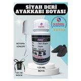 A POINT Point Care Siyah Deri Boyası Döşeme Mont Çanta Ayakkabı Kemer Boyası
