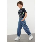 A.S.L GOLF CLUB Mavi Renk Erkek Çocuk Regular Pamuklu Denim Pantolon Jean - 9 - 10 Yaş