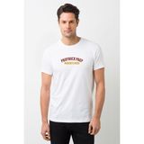 A Series Of Unfortunate Events Prufrock Preparatory School Baskılı Beyaz Erkek Örme Tişört T-Shirt T - XL