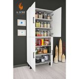 A-Sobe A‑sobe 70 cm Çok Amaçlı Dolap Beyaz Renk MDF Suntalam Malzeme ile 172 cm Yükseklik Modern Tasarım