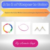 A to Z of Shapes to Color: Explore the Calm Within Lines and Angles Alphabetical Wise