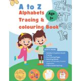 "A to Z Tracing & Coloring Bookx: Learn Capital & Small Letters, Trace and Color Fruits, Vegetables, Birds & Animals – Fun Handwriting Practice Workbook for Ages 3+