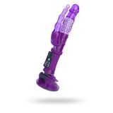 A-Toys by TOYFA Anal-Vajinal Vantuzlu Vibratör, mor, 22 cm