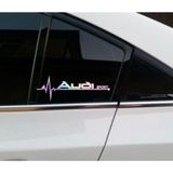 A Udi Yan Cam Sticker Oto Kapı 20 Cm X 7 Cm Holo-chroma
