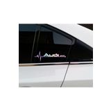 A udi Yan Cam Sticker Oto Kapı 20 Cm X 7 Cm Hologram c4
