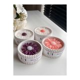 A V Concept 25’li Pinterest Çiçek Mum Hediyelik – İsim Tarihli Nişan Nikah Bebek Doğum Günü