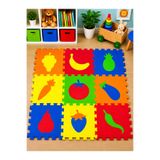 a v d a 7mm Meyveler Eva Puzzle 33x33cm Oyun Karosu Yer Matı Eva Puzzle Minder