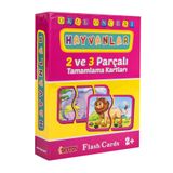 a v d a Diytoy Hayvanlar Flash Cards Tamamlama Bebeğimin Zeka Kartları Bebek Puzzle