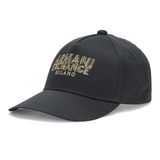 A | X ARMANI EXCHANGE Erkek Axe Milano Siyah ve Altın Beyzbol Şapkası, Tek Beden, Siyah, Tek Beden