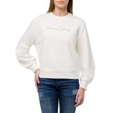 A | X ARMANI EXCHANGE Rhinestone Crewneck Script Logo Dergi Kadın Kazak
