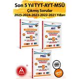 A Yayınları 2026 Model 3 Büyük Sınav MSÜ-TYT-AYT 2025-2024-2023-2022-2021 Yılları Tıpkı Basım Çıkmış Sorular