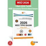A Yayınları 2026 Msü Çıkmış Sorular-Tıpkı Basım-Bire Bir Ösym-1 Mart 2026 Tarihli Sınav