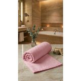 A.Z.H. 1 Adet) Çeyizlik 50X90CM. Yumuşacık Süper Soft Dokulu El ve Yüz Havlusu %100 Coton - renk - Pembe