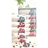 A.Z.H. (6.Lı Set) Annem 50 x 90 cm . Özel Tafting Nakışlı Kadife Çeyizlik Lüks Havlu Seti - 50 x 90 cm - Karma