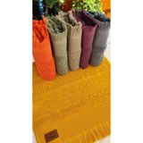 A.Z.H. (6.lı Set) Avangard Seri Çeyizlik Jakarlı 50X90 Cm. Bukle Dokulu El, Yüz Havlusu - 50 x 90 cm - Karışık