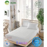 A.Z.H. Luvia Kapitoneli Fitted Sıvı Geçirmez Alez Full Kenarlı Yatak Koruyucu - 160 x 200 cm - Beyaz