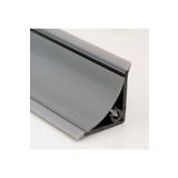 A1 Süpürgelik Pvc Profil İç Bükey Hıgh Gloss Gri