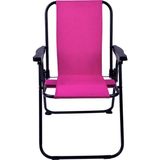 A101 Ahşap Kollu Çocuk Plaj Piknik Sandalyesi Pembe, Katlanabilir Tasarım, Hafif ve Pratik, Outdoor Için