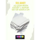 A2 Çizim Resim Kağıdı 1. Hamur 120 Gr 42x59,4 Cm 50 Adet
