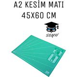 A2 Kesim Matı 45X60 cm Kesme Pedi - 001-Renkli