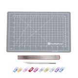 A3 Gri Renk Çift Taraflı Hobi Kesim Matı Tablası Set 45 Cmx30 Cm