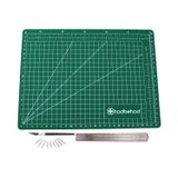 A3 Hobi Kesim Matı Seti Çift Taraflı Cutting Mat Set 45 x 30 cm (YEŞİL)