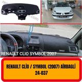 A3D Torpido Koruma Renault Symbol Clio 2007 Airbaglı Ön Örtüsü Göğüs Panel Torpido Koruma Koruyucu Kılıfı Halısı