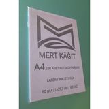 a4 100 ' lü paket 1 adet 80 gr beyaz fotokopi kağıdı - 100 Adet