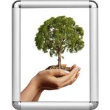 A4 (21X30) Alüminyum Açılır Kapanır Çerçeve 25MM - Eko - RONDO