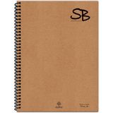 A4 70 Yp. Defter Kraft Kapak Spiralli Hafif Kağıt Kareli 140 Sf.