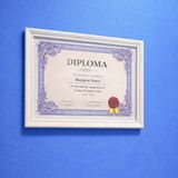 A4 Beyaz Diploma Ve Sertifika Çerçevesi 21,5x31 Cm Duvar Ve Masa Çerçevesi
