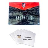 A4 Boy Çıt Çıt Ödev Dosyası +10' Lu Poşet Dosya 1 Set