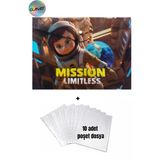 A4 Boy Çıt Çıt Ödev Dosyası +10' Lu Poşet Dosya Astronotlar