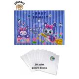 A4 Boy Çıt Çıt Ödev Dosyası +10' Lu Poşet Dosya Baby Family