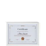 A4 Çerçeve Beyaz Kırılmaz Pvc Camlı 21x30 Sertifika Diploma Belge Fotoğraf Için 002