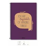 A4 Defter Düz 200 syf Mor Eco