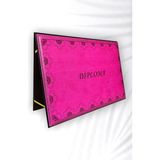A4 Diploma ve Sertifika Kabı – Termo Deri, 23X32 Cm, Pembe
