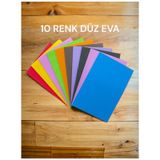 A4 Düz Eva 10 Renk 20x30 Cm
