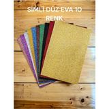 A4 Düz Simli Eva 10 Renk 20X30 cm