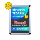 A4 Ekonomik Rondo Çerçeve 30 Adet, Gri/metalik/gümüş Renkli, Şık ve Kullanışlı - Altın - Gümüş - Bakır - Seçenek 1