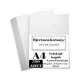 A4 Fotokopi Kağıdı 200'LÜ Paket 80 gr - Beyaz