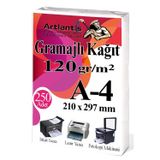 A4 Gramajlı Fotokopi Kağıdı 250 Adet 120 Gr Sertifika Kağıdı Kalın Kağıt Baskı Tüm Yazıcılara Uyumlu 21X29.7cm Ofis Büro