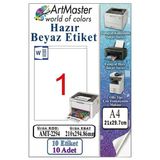 A4 Hazır Beyaz Etiket 210X294.86mm 10 Sayfa 1 Paket Kendinden Yapışkanlı Fotokopi Lazer İnkjet Kağıdı Yazıcılar İçin