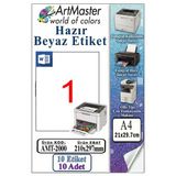 A4 Hazır Beyaz Etiket 210X297 Mm 10 Sayfa 1 Paket Kendinden Yapışkanlı Fotokopi Lazer İnkjet Kağıdı Yazıcılar İle Uyumlu