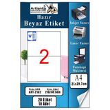 A4 Hazır Etiket 210X148.5 Mm 10 Sayfa 1 Paket 2 Li Kendinden Yapışkanlı Fotokopi Lazer İnkjet Kağıdı Yazıcılar İçin Uyumlu